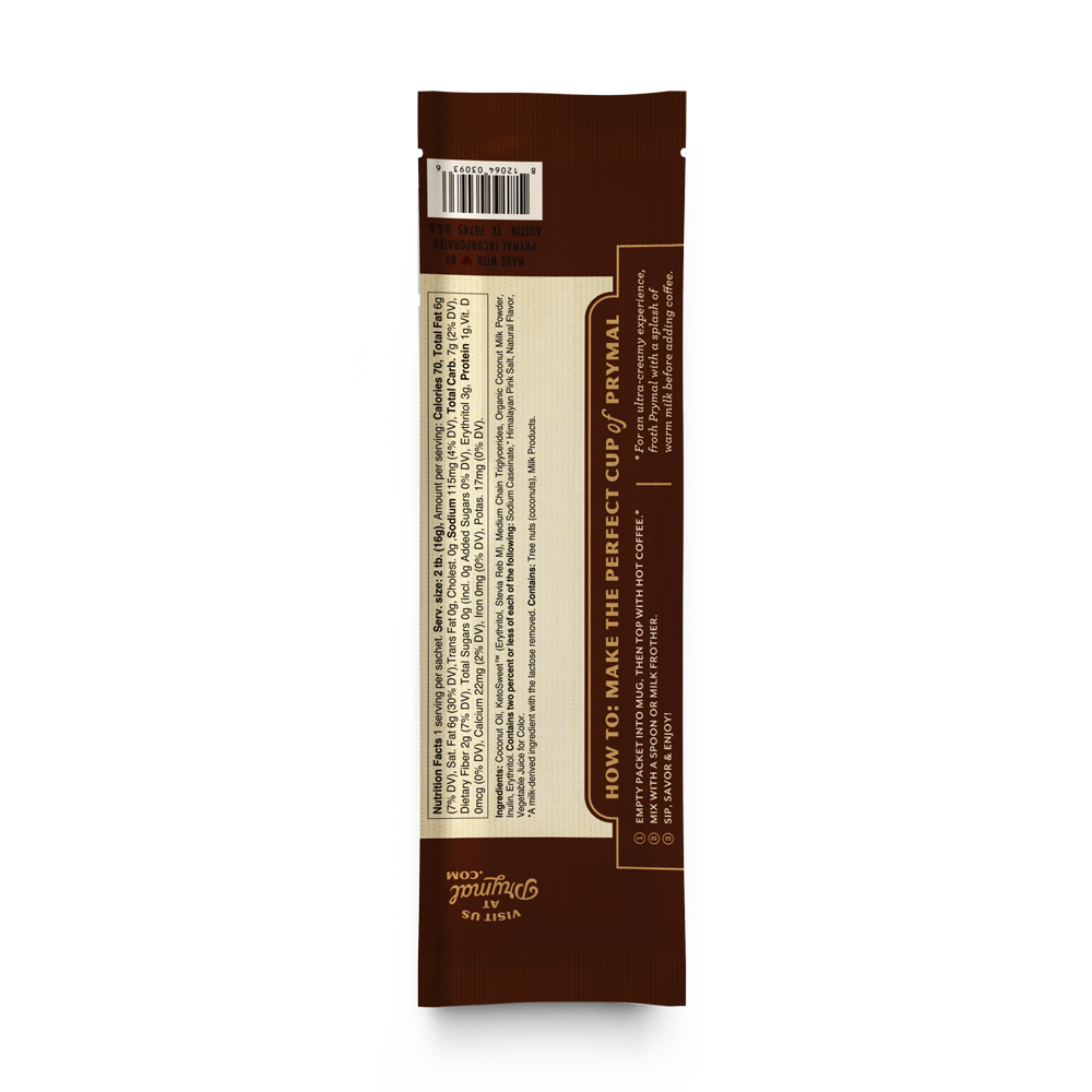 Hazelnut Sugar-Free Healthy Coffee Creamer | Prymal – Prymal