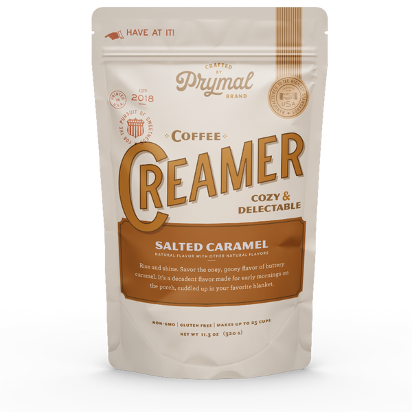 Prymal Salted Caramel Sugar-Free Healthy Coffee Creamer Pouch